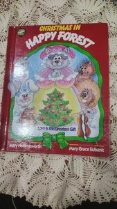 Christmas in the Happy Forest Mary Hollingsworth hardcover vintage 1990 - Picture 1 of 6
