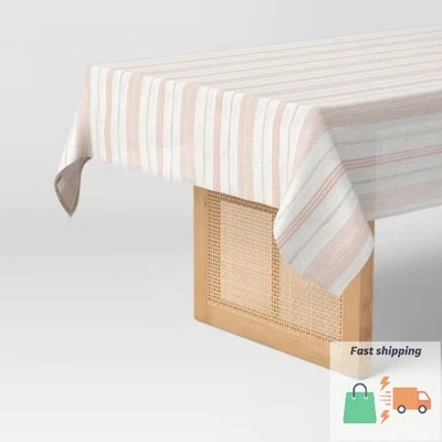 84"x60" Warm Striped Tablecloth - Threshold™ - Image 1 of 3