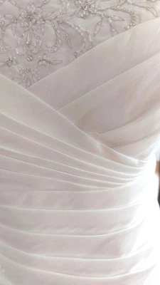 Brautkleid mit Stola u. abn. Träger Gr.48/50 Elfenbein Von Magic Bride - Bild 1 von 4