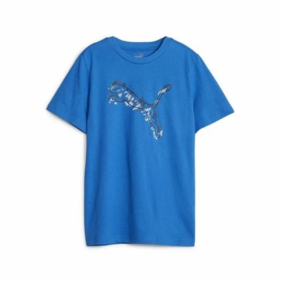 Camiseta de Manga Corta Infantil Puma Active Sports Graphic Azul - Imagen 1 de 4