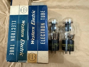 1 par de tubos Western Electric 102L vintage nuevos en caja - Imagen 1 de 4