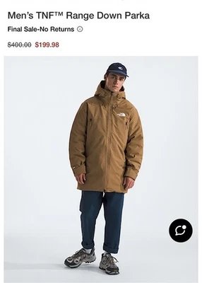 Parka de plumón North Face para hombre TNF Range Foto 1 de 4