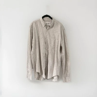 Our Legacy Button-up Long Sleeve Shirt Natural Size 50 Cotton - Image 1 of 4