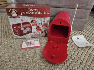 Mr. Christmas Weihnachtsmann verzauberter Briefkasten Nikolausbrief Deko macht Geräusche - Bild 1 von 11