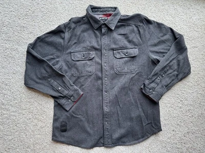 Kavu 男式长袖黑色重量级衬衫二手状况完好 XL 码 — 第 1/4 张图片