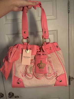 Nuevo con etiquetas Bolso Juicy Couture Lovers Club Daydreamer Rosa Diamante (ver descripción) Foto 1 de 4