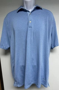 Greg Norman Mens XL Blue Play Dry Short Sleeve Outdoor Golf Beach Polo Shirt - Picture 1 of 10