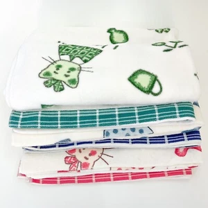 New Red 100% Cotton Pre-washed Soft Cat "I Love Fish" Bath or Beach Towels  - Picture 1 of 4