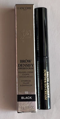 Relleno de cejas Lancome Brow Densify polvo a crema 15 NEGRO 1,6 g NUEVO Foto 1 de 4