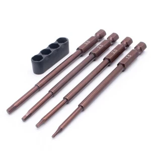 Juego de brocas hexagonales métricas LCX 4 piezas 1/4", pistola de tornillo eléctrica, taladro eléctrico RC herramienta de pasatiempo - Imagen 1 de 4