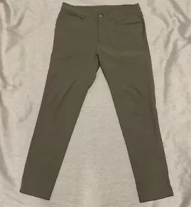 Lululemon ABC Hose Herren 32 khaki klassisch Performance Warpstreme 30" Schrittlänge 32x30 - Bild 1 von 12