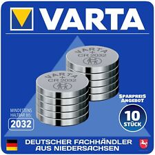 10 x Varta CR2032 DL2032 Knopfzellen Batterien 10 Stück NEU *aus 2022*  MHD 2032