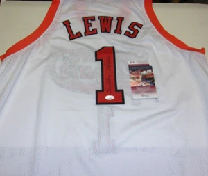 FREDDIE LEWIS SPIRITS OF STLOUIS 3X ABA CHAMP,4X ALLSTAR JSA/COA SIGNED JERSEY - Picture 1 of 2