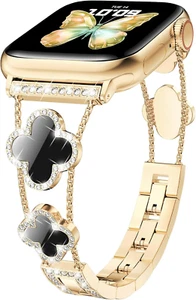 Correa de diamantes brillantes compatible con correas de Apple Watch - Imagen 1 de 12