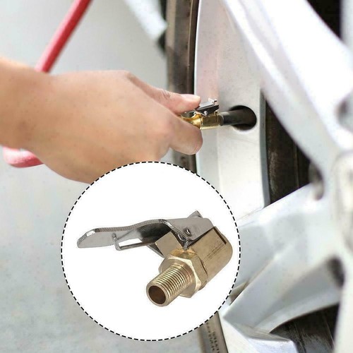 8MM Car Air Pump Nozzle Adapter Truck Tire Inflator He Clip Valve K8V5