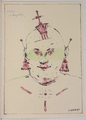 Peter Sengl: Farblithografie handsign. datiert 1981/82, num. 75 Exemplare - Bild 1 von 3