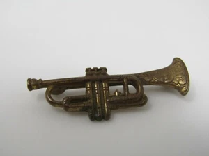 Trumpet Pin Antique Beautiful Design - Picture 1 of 5