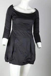 ELISABETTA FRANCHI DRESS DRESS DRESS WOMEN BLACK TAG SIZE 42 - Picture 1 of 3