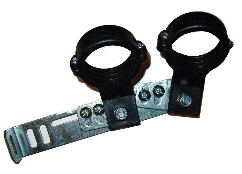 2 LNB ADD ON BRACKET HOLDERS MULTIPLE LNBFs to Offset FTA Ku Satellite Dish - Image 1 of 4