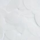 Oval Sequin 1.5" Frosted Crystal Lexan Velvet Matte