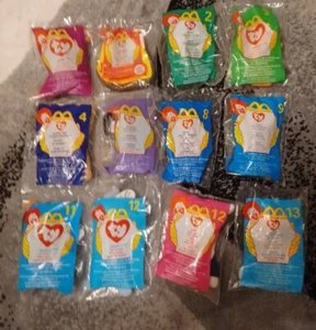 Ty McDonald Teenie Beanie Baby Rare Retired TAGS ERROR Set Of 12 - Picture 1 of 5