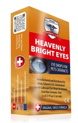 ETHOS SCHWEITZ LLC Ethos Bright Eyes Cataract Eye Drops for Dogs and Pets 1 Box 10ml FREE POSTAGE