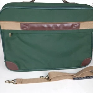 Luggage Suitcase 21" Dark Forest Green Carry-On and Over the Shoulder Strap - Picture 1 of 15