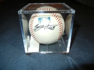 TOMMY HANSON Signed MLB Rawlings Baseball Autograph Atlanta Braves Auto Rangers - Picture 1 of 3
