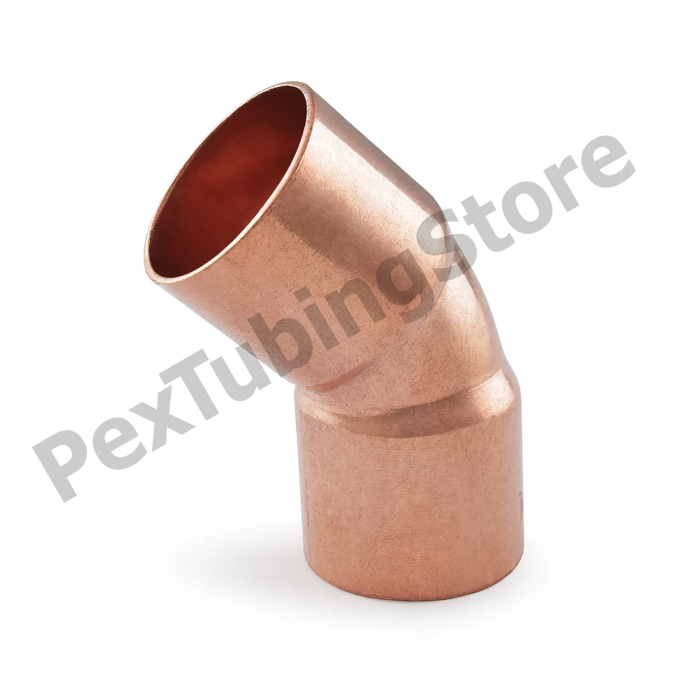 (10) 1" C x 1" C 45-Degree Copper Elbows - Image 1 of 1