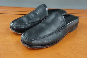 Cole Haan Mule Shoes Womens Size 7 Black Leather Slip On Slide Comfort Loafers - Picture 1 of 11
