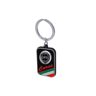 Porte-Clés Key Ring Lancia Noir, 4,2 x 2,6 cm - Photo 1/4