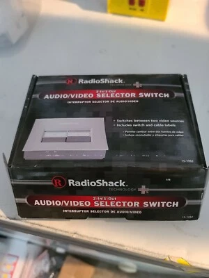 Genuine Radio Shack ~ 2-in/1-Out Audio/Video Selector Switch Vintage NIB 15-1982 - Image 1 of 4