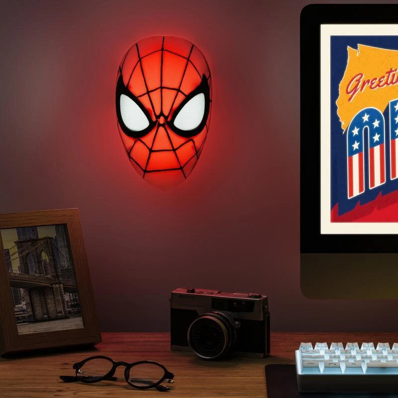PALADONE Spiderman Mask Light Wall Bedroom Night Light