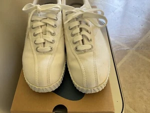 Tretorn Vintage Damen weiß Canvas Tennis Sneaker-Größe 8,5 - Bild 1 von 6