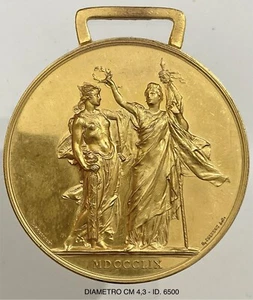 RISORGIMENTO 50° ANNIVERSARIO LIBERAZIONE DELLA LOMBARDIA 1859.1909 MEDAGLIA - Picture 1 of 6