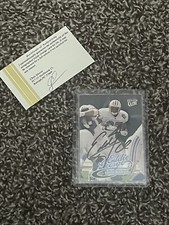 Eddie George 1999 Fleer Ultra Card #42 NFL Tennessee Titans Autographed COA