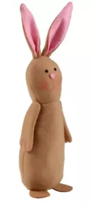 Nuevo 14 pulgadas Peluche de Pascua Marrón DECORATIVO Conejo con Parte Ponderada No Un Juguete - Imagen 1 de 2