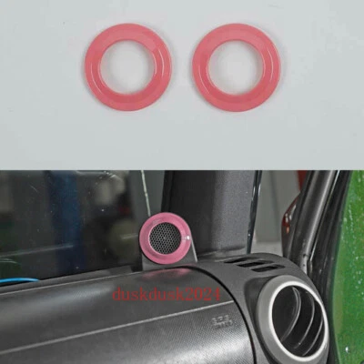 Ajuste automático para Jeep Wrangler JK 2007-2014 rosa un pilar bocina anillo cubierta par Foto 1 de 4