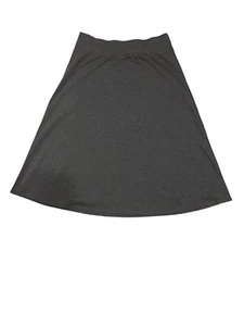 Falda para mujer Dana Bachman L gris cintura elástica tirar hasta la rodilla W34” L31” - Imagen 1 de 3