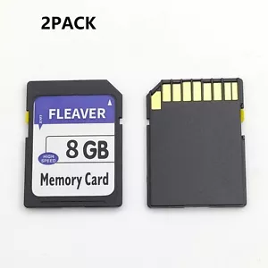 8GB Class 4 SDHC Flash Memory Card - 2 Pack SD CARDS - Picture 1 of 5