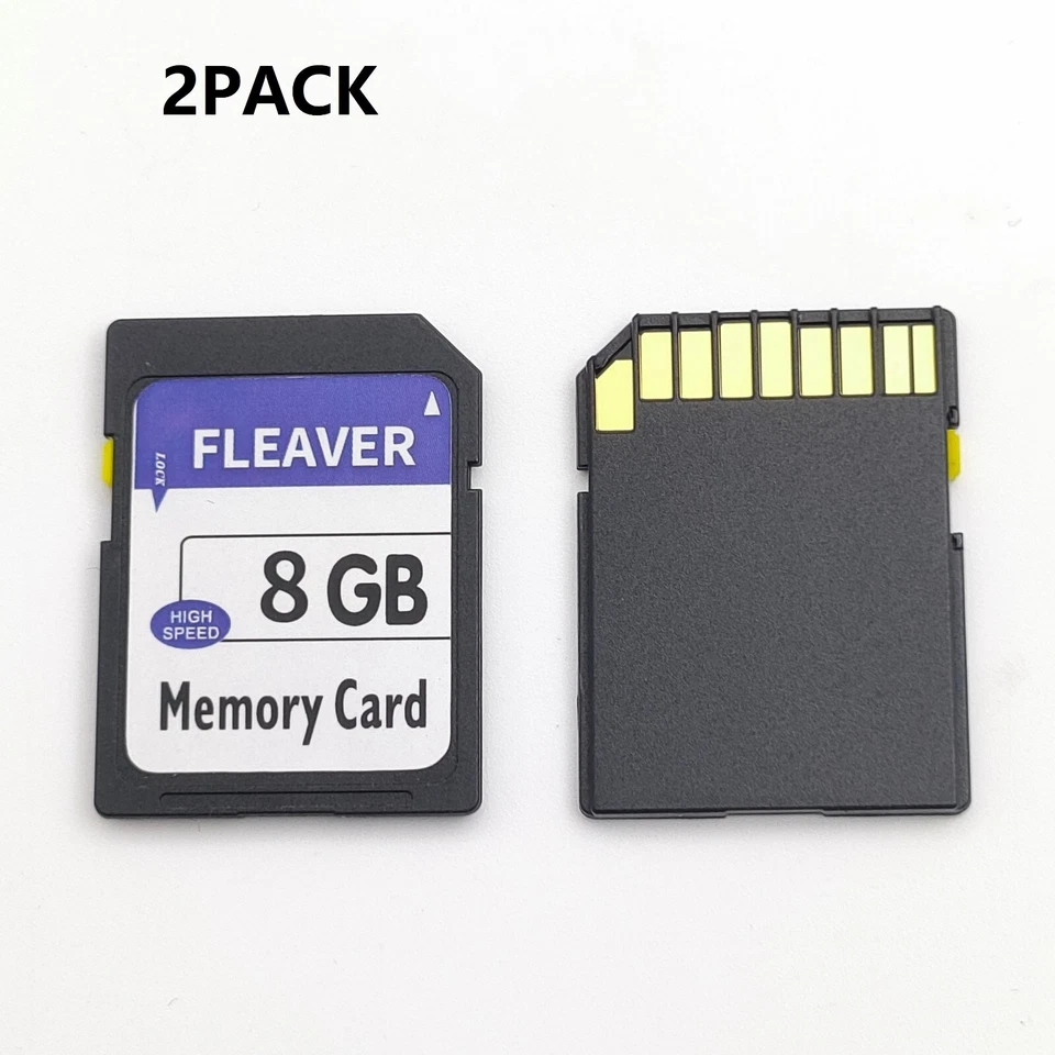 8GB Class 4 SDHC Flash Memory Card - 2 Pack SD CARDS - Image 1 of 4
