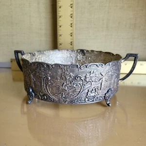 Holland Ware versilbert niederländische Windmühle runde Kasserolle Sheffield auf Kupfer 8" - Bild 1 von 8