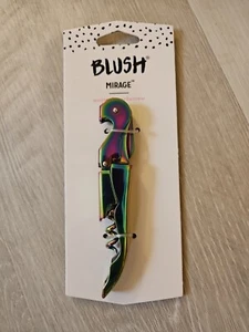 Blush Mirage Waiter's Friend Corkscrew, Wine Bottle Opener Foil Cutter Rainbow - Picture 1 of 6