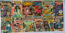 12 Bronze Age Marvel Comics - Captain Marvel Spider-Man Iron Man  Lot 4