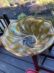 Vintage Imperial Acanthus Bowl Carnival Glass - Picture 1 of 5