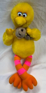 VINTAGE PLUSH SESAME STREET WIND UP MUSICAL BIG BIRD BY APPLAUSE - 16" - Picture 1 of 14