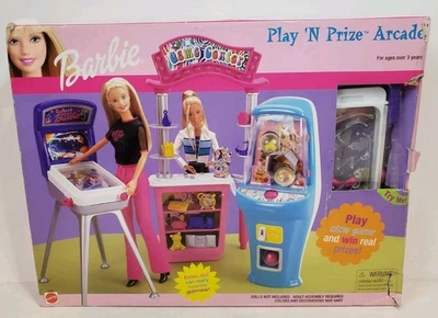 PLAY N AWARD ARCADE BONECA BARBIE PLAYSET 2000 MATTEL 67264 NRFB LACRADO DE FÁBRICA  - Imagem 1 de 4
