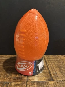 NERF Sports Turbo Jr. Football Bright Orange and Titanium Junior, Ages 4+ - SAVE - Picture 1 of 3