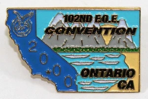 2000 Fraternal Order of The Eagles F.O.E.102nd Convention Ontario, CA Lapel Pin - Picture 1 of 4