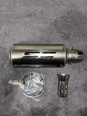 SC Project Style Universal Auspuff 51mm Slip-On Schalldämpfer Racing - Bild 1 von 3